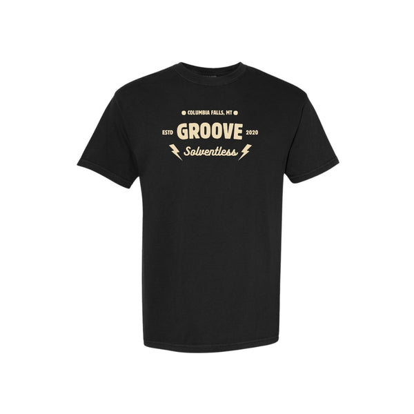 Groove (Comfort Colors 1717) Lightning Bolts Tee - Black