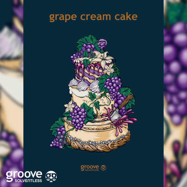 Grape Cream Cake Poster
