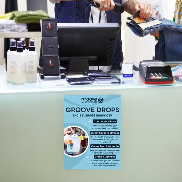 Groove Drops Informational Graphic / POP Sign (8.5x11)