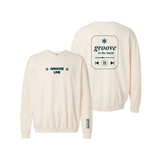 Groove to the Music - Groove Live (Comfort Colors) Unisex Lightweight Fleece Crewneck