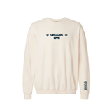 Groove to the Music - Groove Live (Comfort Colors) Unisex Lightweight Fleece Crewneck